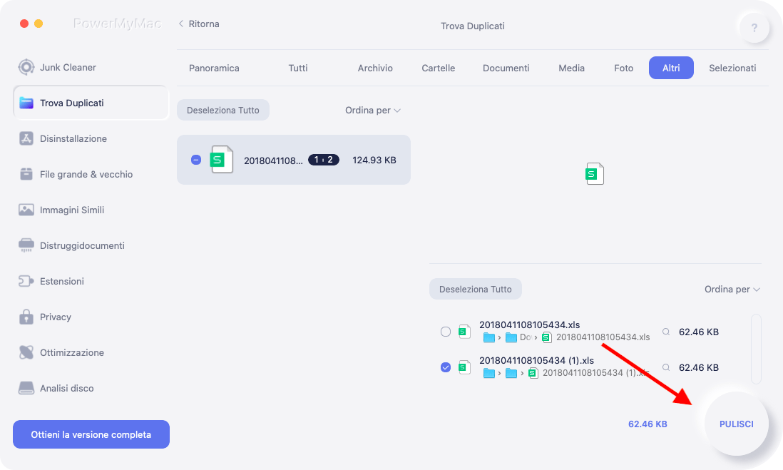 Elimina facilmente i documenti duplicati su Mac