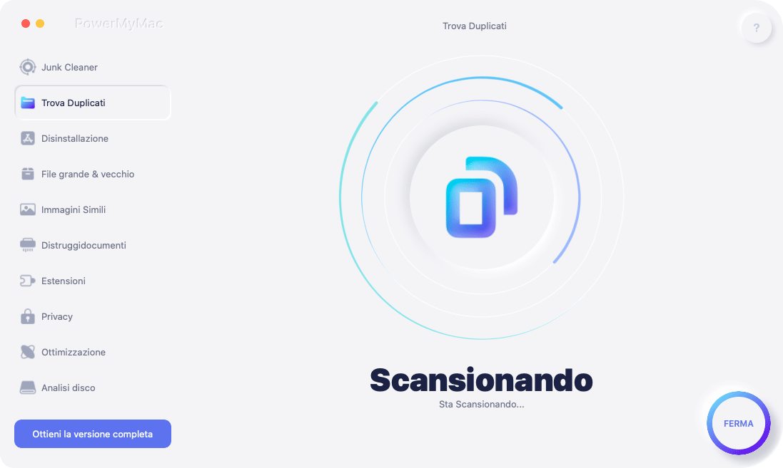 Scansiona il tuo dispositivo per i file duplicati