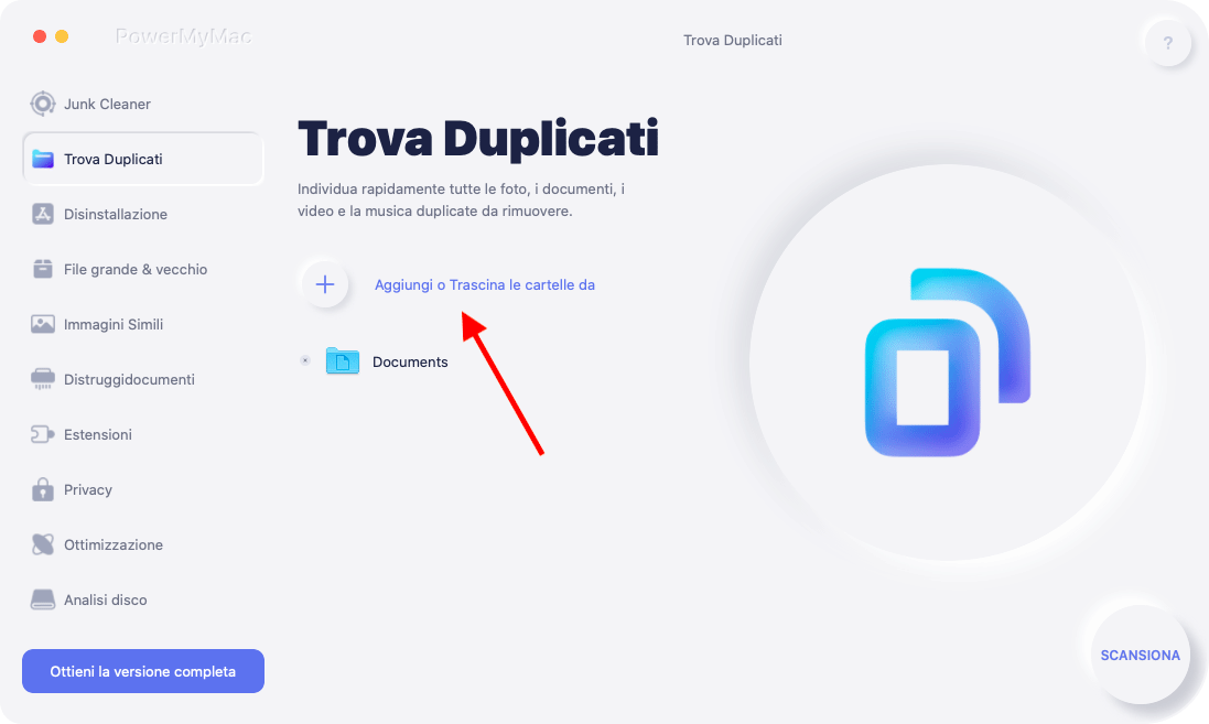 Usa Duplicate Finder per trovare file PDF duplicati su Mac