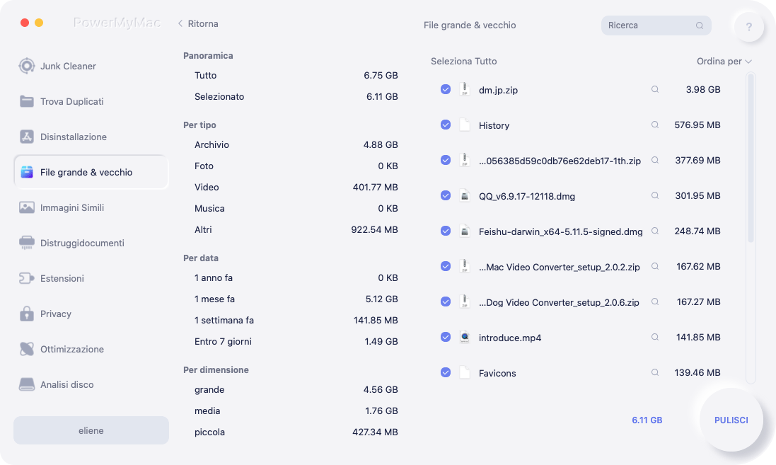 Trova i file su Mac