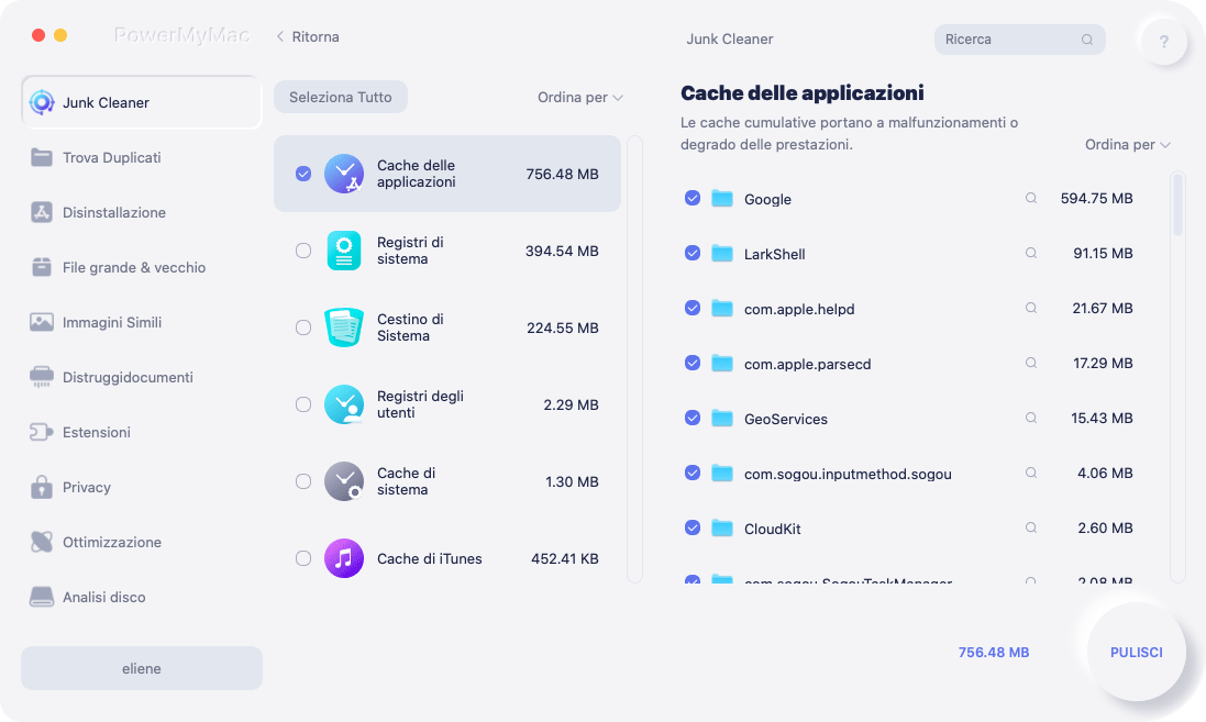 Pulire il tuo Mac in profondità