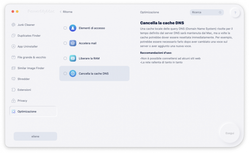 Pulire le cache di DNS su Mac