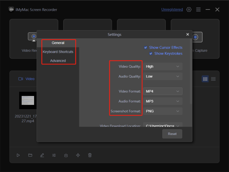 Registra video 4K con il miglior frame rate