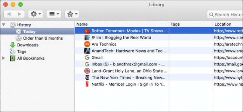 Cancella cronologia in Firefox su Mac