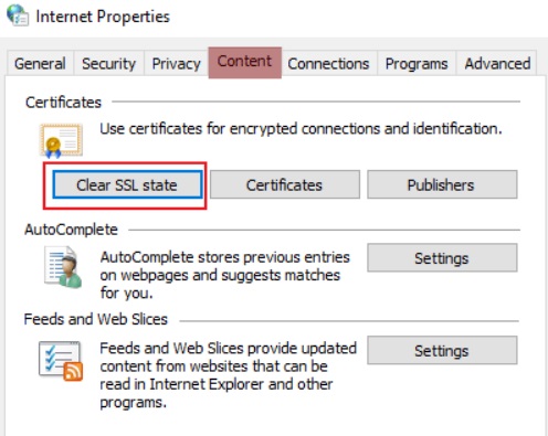 Cancella rapidamente la cache SSL in Chrome per Windows