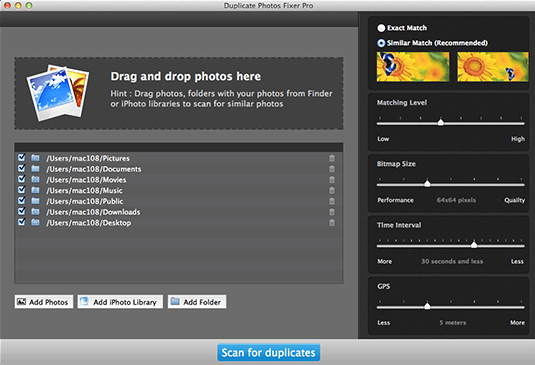 Duplicate Cleaner per iPhoto