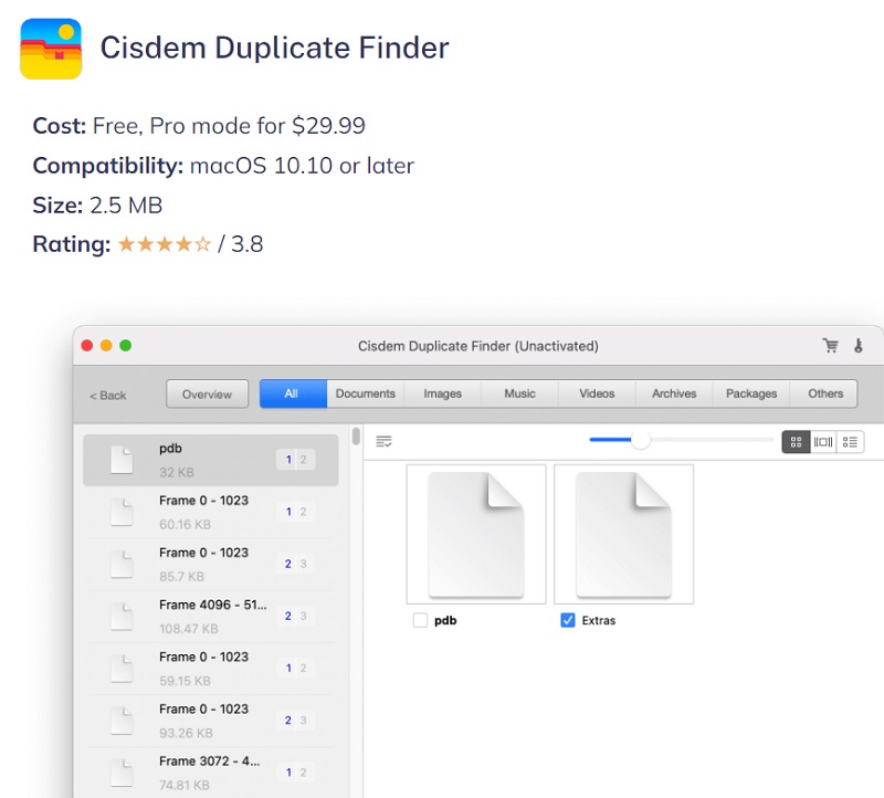 Ulteriori informazioni su Cisdem Duplicate Finder