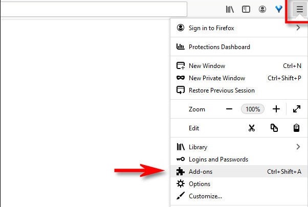 Rimuovere Testpid da Firefox