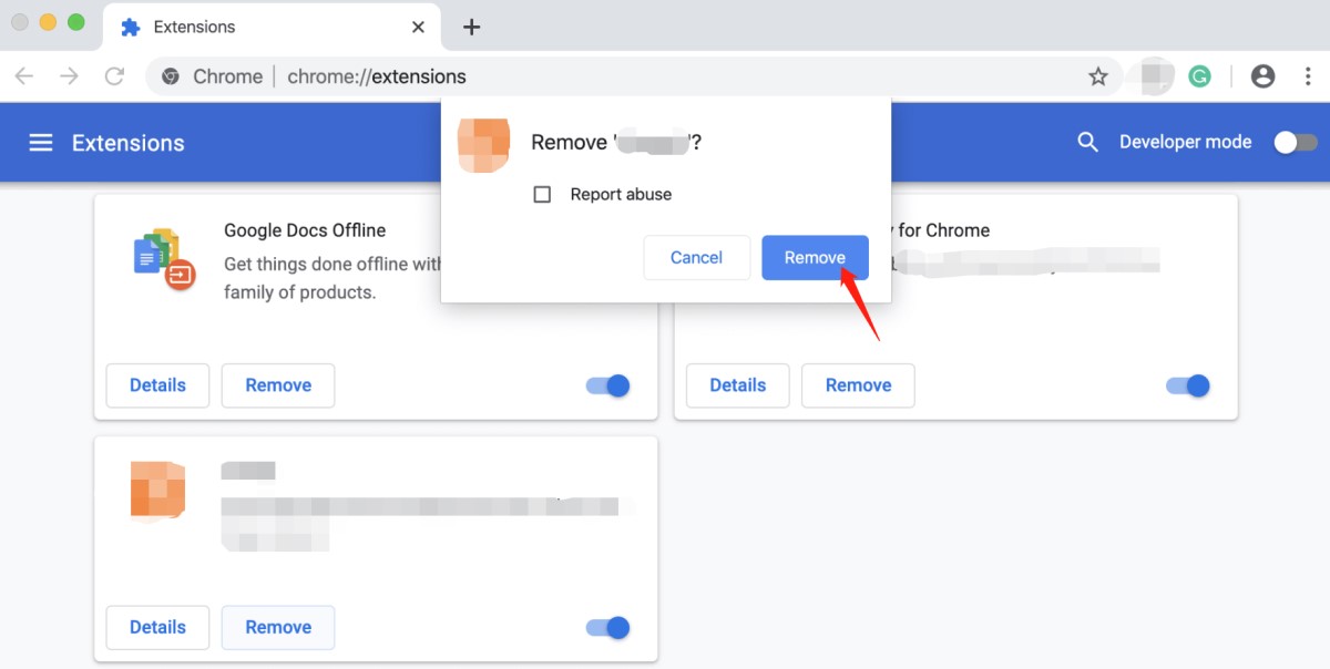 Rimuovi le estensioni Offers4U da Mac Chrome