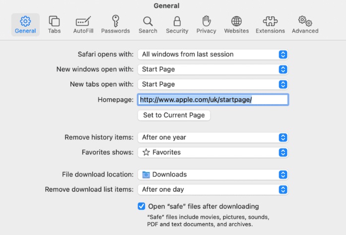 Rimuovi Yahoo Search su Mac dal browser Safari