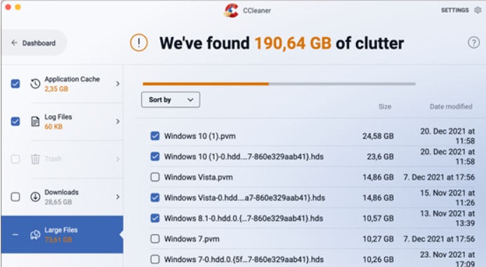 Introduzione alla funzione Clean Clutter di CCleaner