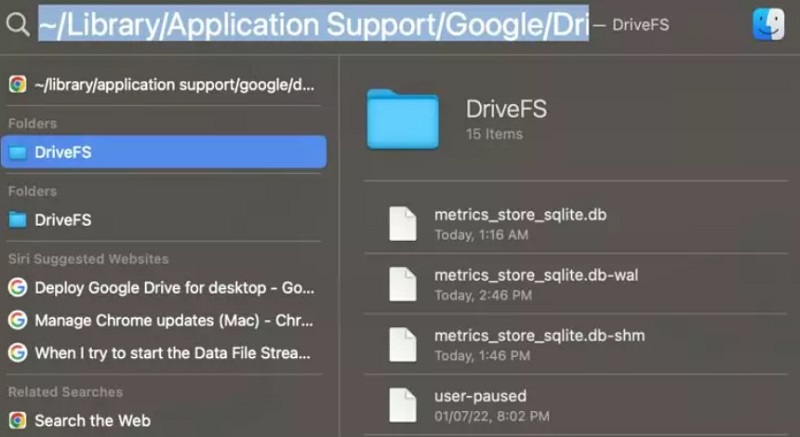 Come eliminare la cache di Google Drive su Mac
