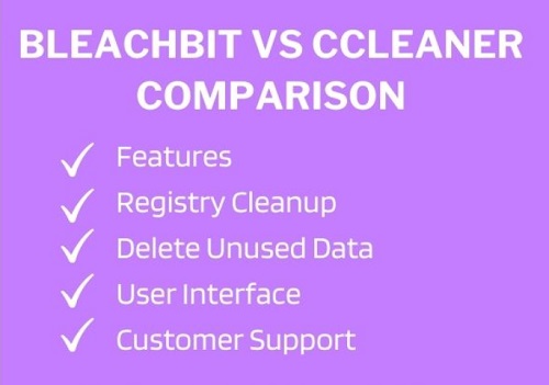 Confronto tra BleachBit e CCleaner