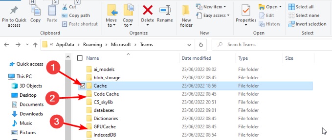 Passaggi manuali per cancellare la cache di Microsoft Teams
