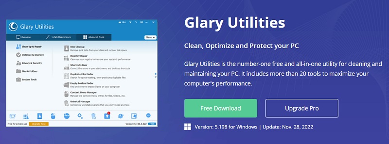 Glary Utilities ti aiuta a pulire il tuo Mac