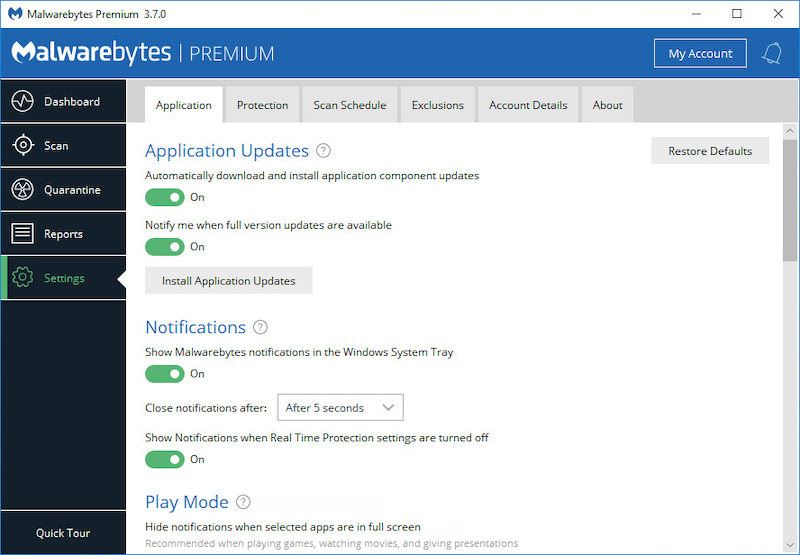 Passaggi per cancellare la cache di Malwarebytes