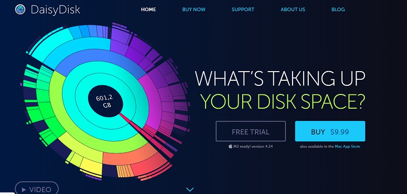DaisyDisk aiuta a liberare spazio su disco su Mac