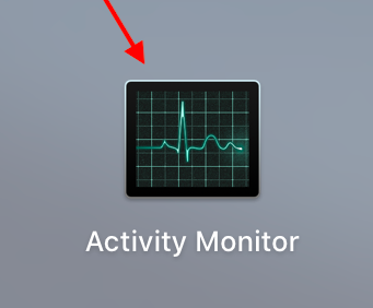 Apri Activity Monitor per disinstallare la trasmissione