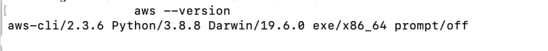 Verifica della versione di AWS