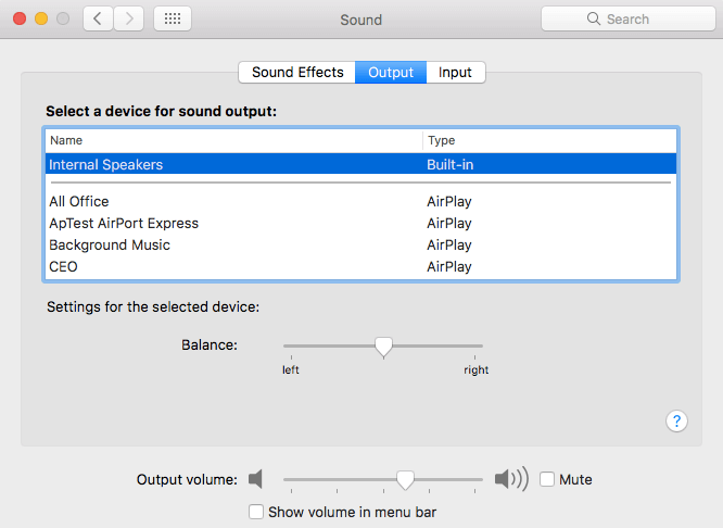 Verificare le impostazioni audio mac
