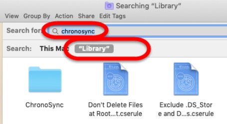Disinstalla ChronoSync e i relativi file
