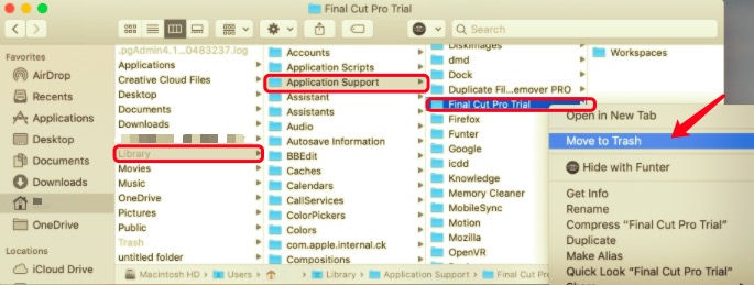 Disinstallare manualmente Final Cut Pro su Mac con i suoi file di supporto
