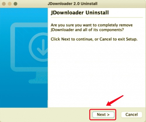 Disinstalla JDownloader su Mac con il suo programma di disinstallazione