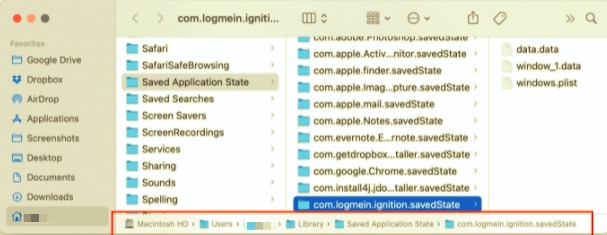Rimuovi manualmente LogMeIn dal Mac con i suoi file associati