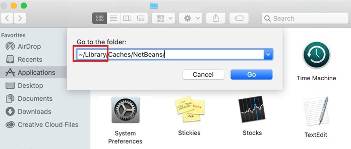 Rimuovere i file relativi a NetBeans dal Mac
