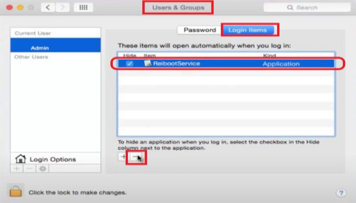 Rimuovere Tenorshare ReiBoot dal Mac