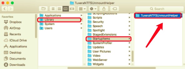 Disinstalla manualmente Tuxera NTFS da Mac con file correlati