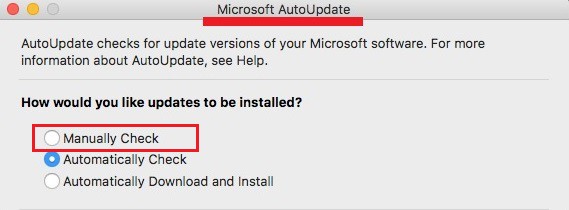 Disattiva l'aggiornamento automatico di Microsoft