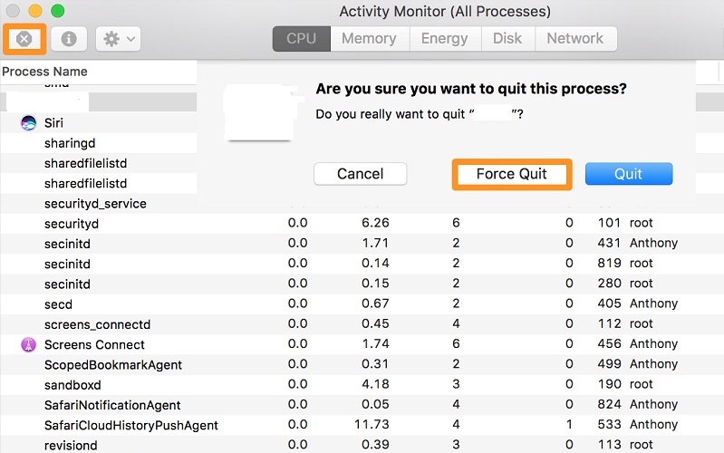 Esci da QQ su Mac