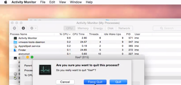 Forza l'uscita da Xee sul Mac