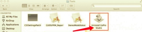 Disinstalla GoPro Studio su Mac con il suo programma di disinstallazione