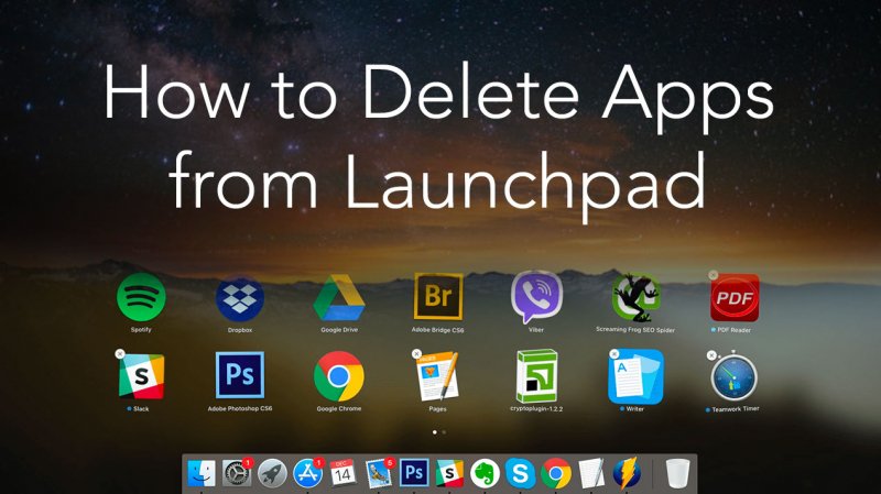 Come eliminare app da Launchpad
