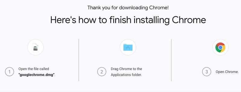 Reinstalla Google Chrome su Mac