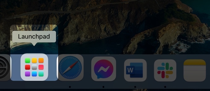 Trova Launchpad su Mac