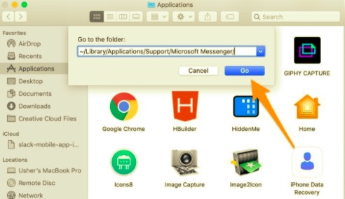 Disinstallare manualmente Microsoft Messenger su Mac