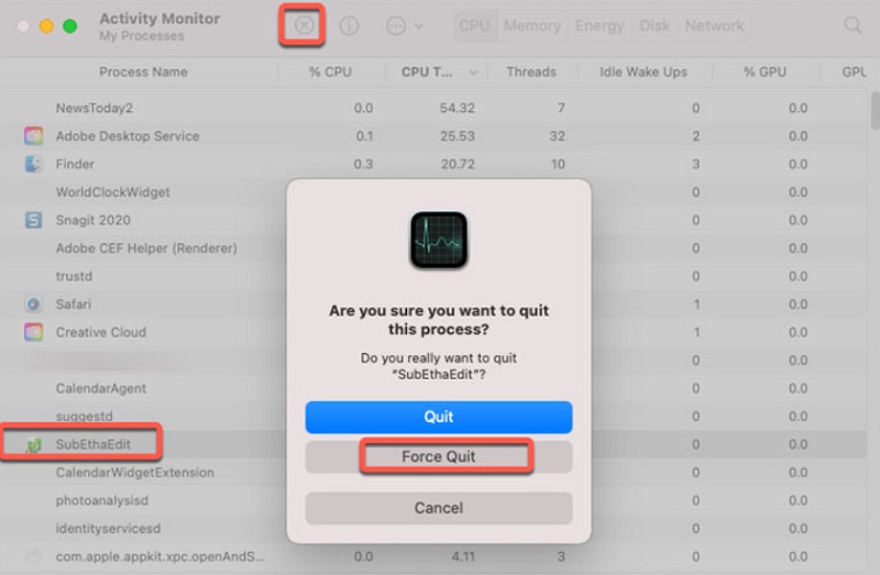 Passaggi per disinstallare SubEthaEdit su Mac manualmente