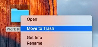 Fare clic su Sposta nel cestino per disinstallare Cestino