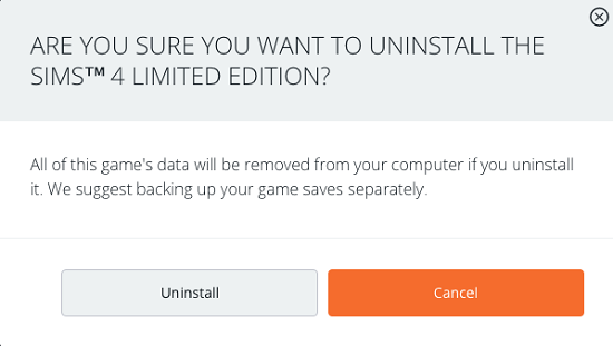 Disinstalla manualmente Sims 4 su Mac