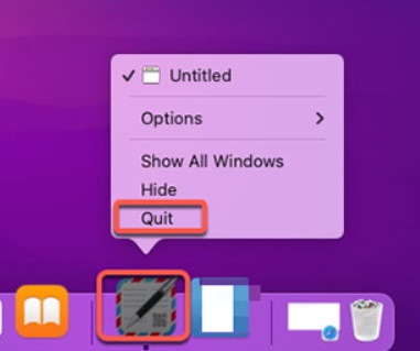 Esci e disinstalla GrandTotal su Mac