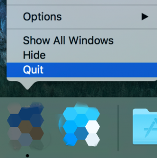 Esci per disinstallare Mactracker dal Mac