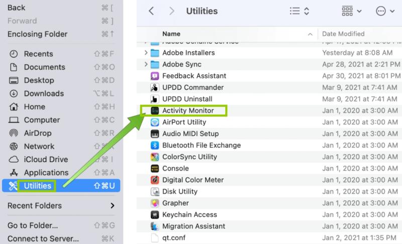 Esci da Downie ed elimina Downie su Mac manualmente