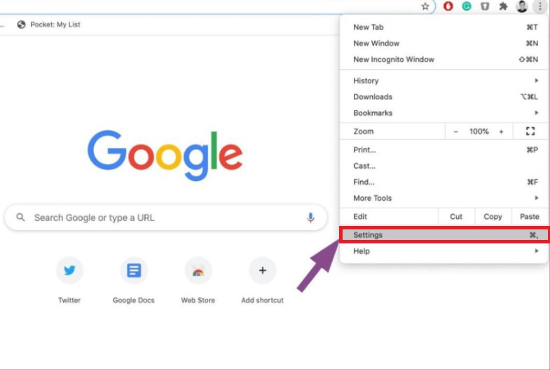 Rimuovere Koobface da Chrome
