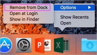 Uninstall Microsoft Office on Mac from Your Dock