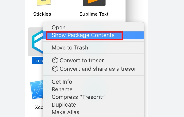 Disinstalla manualmente Tresorit su Mac