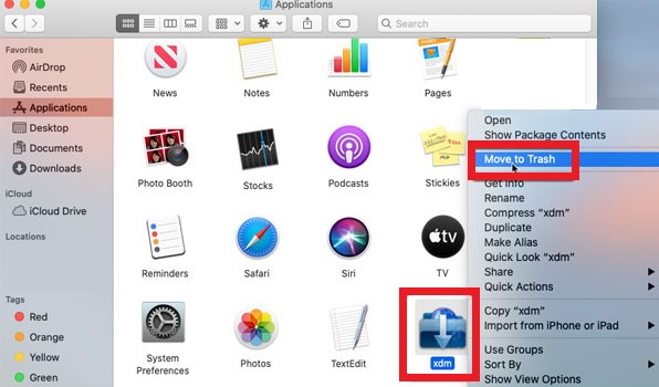 Disinstalla manualmente Xtreme Download Manager su Mac