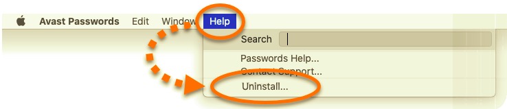 Disinstallare la password di Avast installata tramite Avast Security